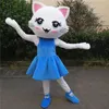 Mascot CostumeSoCostosciuto Cat Mascot Costume Costume Adulti Adulti Abbigliamento Performance Puntelli Halloween Xmas Birthday Party Parade Su