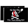 Benutzerdefinierte 3X5FT TIME FLIEGT PIRATE Flagge Outdoor Indoor 100D Polyester zum Aufhängen, nationaler Digitaldruck, schnelle Lieferung