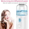 Mini Face Stream Beauty Spray Hand-held Water Machine Moisturizing Nano Ionic Mist Face Humidifier Sauna Facial Pore Cleansing Tool