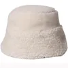 Nuova moda autunno inverno cappello donna berbero in pile cappello a secchiello solido piatto top berretto da pesca uomo donna berretto a secchiello impacchettabile