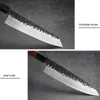 Coltelli da cucina giapponesi professionali in acciaio rivestito fatto a mano Chef LNIFE Nakiri LNIFE Mannaia Sushi LNIFE Utility Cutter252k