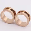 JUNLOWPY Glitter Rose Gold Silver Ear Plug Screw PiercingTunnel Ear Expander Gauges Kit Body Jewelry Flesh Tunnel Earring258E