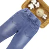 Jeans per ragazze Primavera Jeans Ragazze Denim Pantaloni 6 8 10 12 14 anni Bambini Jeans Stile casual Costumi adolescenti per ragazze LJ201127