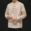 Mrgoldenbowl w paski męskie pullovers koszule 2020 harajuku mężczyźni swobodne koszula z długim rękawem