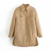 Случайные женские свободные тонкие флисовые рубашки куртка 2022 весенние моды мода дам теплые кнопки варенье женский шик негабаритный пальто