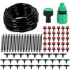 25m Sistema de irrigação por gotejamento DIY Kits de rega de mangueira de água automática com geturgos ajustáveis para paisagem de jardim T2003523408