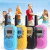 /set portatile bidirezionale walkie-talkie per bambini radio walkie-talkie mini ricetrasmettitore giocattoli interattivi per bambini regalo di compleanno LJ201105