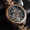 Relogio Masculino Wooden Watch Men Dodo Deer Wood Automatyczne zegarki RelOJ Hombre Personalizowane dostosowywane prezenty OEM 201113