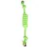 pet jacket Pets dog Cotton Chews Knot Toys colorful Durable Braided Bone Rope Funny cat collar perpetual