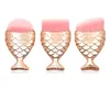 3PCSSET Cosmetic Professional Tail Mermaid Holder Shape Makeup Brush Foundation 화장품 생선 도구 키트 파우더 4491394