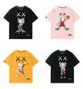 Mandkaws camiseta 2020 verão juventude solta grande algodão manga curta para meninos e meninas8852663