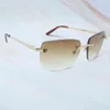 2023 Designer Glasses Model Panther Tint Fashion Sun Summer Rimless Glasses Women and Mens Eyewear O2CI Sunglasses