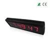 Fernbedienung und -taste Multifunktionale 1,8-Zoll-6-Ziffern LED-Wanduhr mit Countdown / Up Digital Timer, 12/24-Stunden-Uhr, Stoppuhr