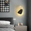 Guld Svart Modern LED Vägglampa För Living Studium Bedside Bedroom Aisle Corridor Fixture Dimming Lampor Inomhusbelysning