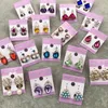 Random Mix Style 50Pairs/Lot Gold Gem Fashion Earrings Wholesale Earrings New Fashion Jewelry Top Quality HJ198