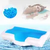 Almofada de espuma de memória gel 50x30cm / 60x35cm Conforto rebote lento verão gelo-fresco pescoço ortopédico dormir inclui fronha