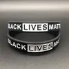 DHL Svart Live Matter Klockor Armband Silikon Kvinnor Män Unisex Rubber Armband Vuxna Barn