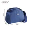 Aosbos Oxford Portable Cooler Lunch Bag Solid Thermal Insulated Shoulder Food Bags Food Picnic Lunch Box Bag for Men Women Kids C0125