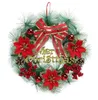 De laatste 30 cm maat Kerstdecoratie Krans PVC Simulatie Kerst Krans Deur Lintel Ornamenten Krans Gratis Verzending