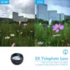 عدسة الهواتف المحمولة 10 في 1 Kits Phone Camera Camera Lens Ope Wide Angle Macro Lens Cpl 2x Telepo for iPhone 12 11 Pro8192931