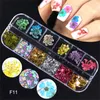 Sequin Floral Nail Sticker Fashion Dry Flower Sequins Applique Seal Nails Stickers Multi Type Womens Manicures Decoration New 8 8sq L2