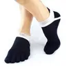 1 Pair Sports Jogging Cycling Running Socks Outdoor Men Breathable Cotton Toe Socks 5 Finger Toe Slipper Sock 38-43 Size Y1222