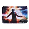 40Styles 180*125*15mm Smoking Tobacco Rolling Metal Tray Handroller Roll Case Smoke Accessories Roller Trays Tobacco Grinder