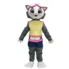 Nouveau Costume de mascotte de chat sur mesure Costume de mascotte de chats Lampo pour adulte