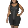 Full Body Shaper High Compression Garment Skims Shapewear With Hook And Eye Closure Corset Adjustable Bra Waist Trainer Fajas 220112