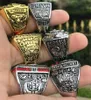 6PCS Georgia Bulldog s SEC Nationals Team Champions Championship Ring Set Souvenir NCAA Men Fan Gift Drop Shipping