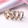 High Quality Titanium Steel Band Rings for Men and Women Valentine's Day Fashion Diamond Jewelry Size 5-10