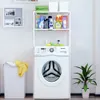 3 nivå över badrumsförvaringsstället solid anti-rost glidande toalettförvaring Rack tvätt Tvättmaskin Space Saver Storage Rack Y200429
