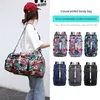 Grande capacidade de esportes saco de ginásio mochila homens / mulheres impressão ao ar livre treinamento de fitness dlefle saco viagem ioga bolsa de ombro q0113