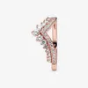 Princess Wishbone Ring Luxury Designer Jewelry for 18K Rose Gold Women Wedding Ring With Box Sets5259854