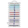 12 Pcs Colorful Evil Eye Beaded Bracelets Handmade Braided String Good Luck Nazar Amulet Bangle Lucky Turkish Religious Symbol Jewelry