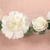 6 renk yetişkin çocuklar düzensiz sahte gül çiçek başlıkları kızlar gelin düğün gradyanı renkli çelenk taç örgü örgü başlık