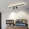 Modern LED taklampor för vardagsrum Sovrum Studie Cloakoom Commercial Place Klädaffär Hem Deco Taklampa Svart