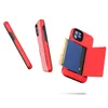 2 in 1 telefooncase voor iPhone 12 Fashion Flip Pluggable Card anti-fall back cover voor iphone 11 pro max xr 8 7