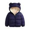 Baby Winterjacke Mantel Kinder Casual Niedlich Ohr Mit Kapuze Daunenjacke Overalls Schnee Warme Kleidung Für Kinder Kleinkind Jungen Mädchen 201030