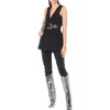 Sarairis Puntschoen Super Hoge Laarzen Dames Dunne Hak Zilveren Metallic Boots Damesschoenen1