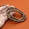 6mm x 108 stks Echte Chinese kinam gebed kralen armband kynam hout oudh bangle liefde verjaardag geschenken sieraden collectie