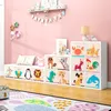 Cube maternelle Enfants Boîte De Rangement Animal De Bande Dessinée Pliant Bacs De Rangement Armoire Tiroir Vêtements Panier Enfants Jouets Organisateur LJ200812