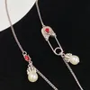 Womens Designers Necklace Skull Pattern Chains Pendent Mens Ghost Necklaces Fashion Gold Silver Luxurys Jewelry 2201061D