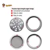 Honeypuff Metal Herb Grinder 63mm 4 lager avtagbar tobakskross CNC Tänder Aluminium Metall Rökning Tobakslipor Passar torr HE8633722