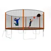 14ft Toz Kaplı Gelişmiş Trambolin Fitness Topu Basketbol Hoop Şişirme ve Merdiven ile Set Dış Güvenlik Muhafaza ABD Stok A46