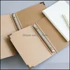 Kuit notities Office School Levers Business Industrial Kraft Paper A5 Binder Notebook ER B5 A4 Ring Grid Losse blad spiraaldruppel Lever