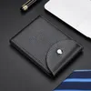 Cow leather RFID men wallets credit card holders mens driver's license wallet with male Clasp Pocket Purse225f300t