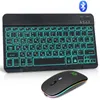 RGB Bluetooth Keyboard And Mouse Wireless Keyboard Mouse Combo Rubber Keycaps Rechargeable RGB Mouse For Android & Windows or smartphone