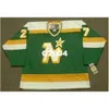 Chen37 Mens # 27 GILLES MELOCHE Minnesota North Stars 1981 CCM Vintage RETRO Home Hockey Jersey ou personnalisé n'importe quel nom ou numéro rétro Jersey