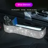 New Car Right Side Seat Space Storage Box Pocket Organizer Deep Slots Phone Holder Inlaid Diamonds Car Accessories Fast delivery